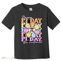 Groovy Happy Pi Day 3.14 Math Teacher Daisy Flower Toddler T-Shirt thumb 0