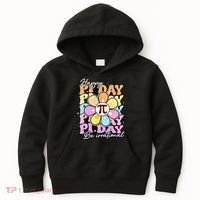 Groovy Happy Pi Day 3.14 Math Teacher Daisy Flower Kids Hoodie thumb 0