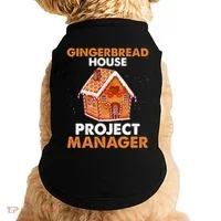 Gingerbread House Project Manager Baking Xmas Funny Doggie Tank thumb 0