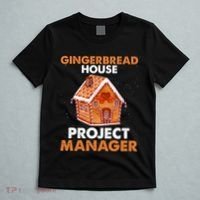 Gingerbread House Project Manager Baking Xmas Funny T-Shirt thumb 5