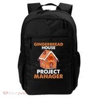 Gingerbread House Project Manager Baking Xmas Funny Backpack thumb 0
