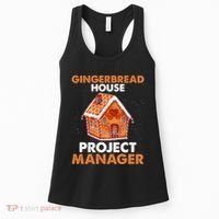 Gingerbread House Project Manager Baking Xmas Funny Women's Tank Top thumb 0