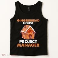 Gingerbread House Project Manager Baking Xmas Funny Tank Top thumb 2