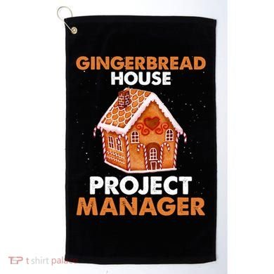 Gingerbread House Project Manager Baking Xmas Funny Golf Towel