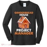 Gingerbread House Project Manager Baking Xmas Funny Kids Long Sleeve Shirt thumb 0