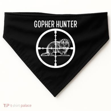 Gopher Hunter Rat And Mouse Control Expert USA-Made Doggie Bandana