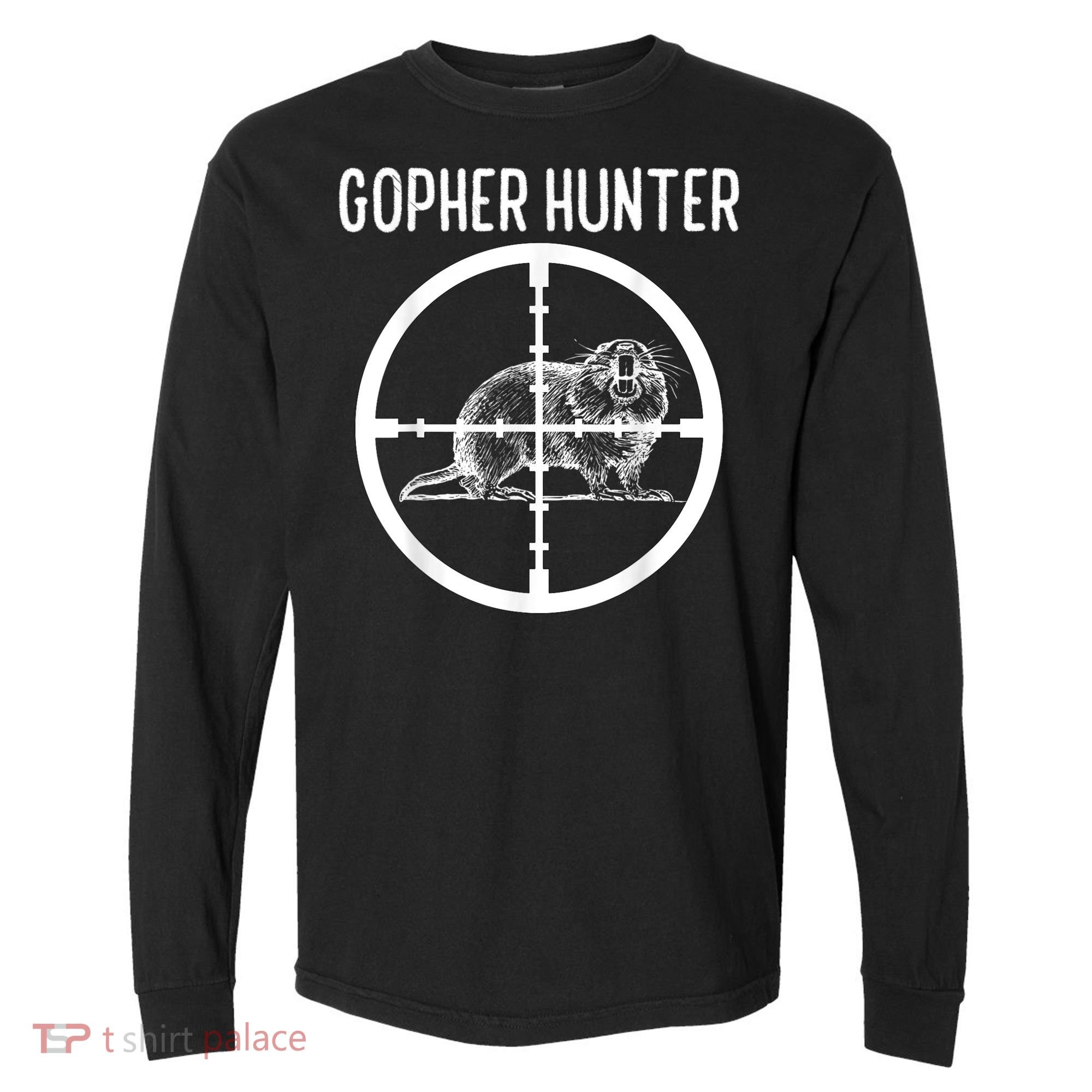 Gopher Hunter Rat And Mouse Control Expert Comfort Colors Heavyweight Long Sleeve T-Shirt
