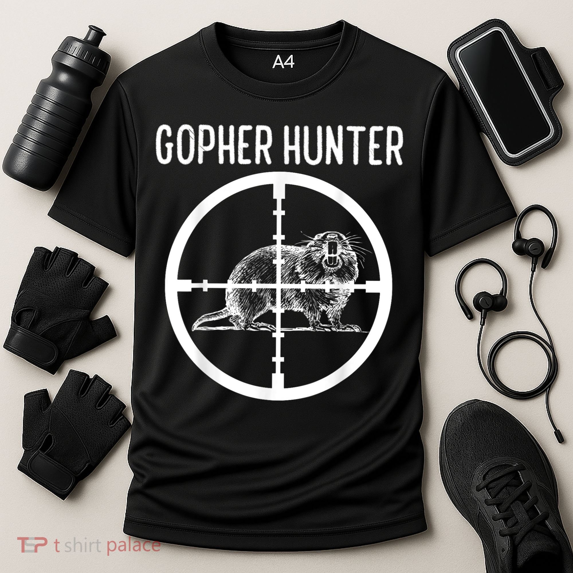 Gopher Hunter Rat And Mouse Control Expert Cooling Performance Crew T-Shirt