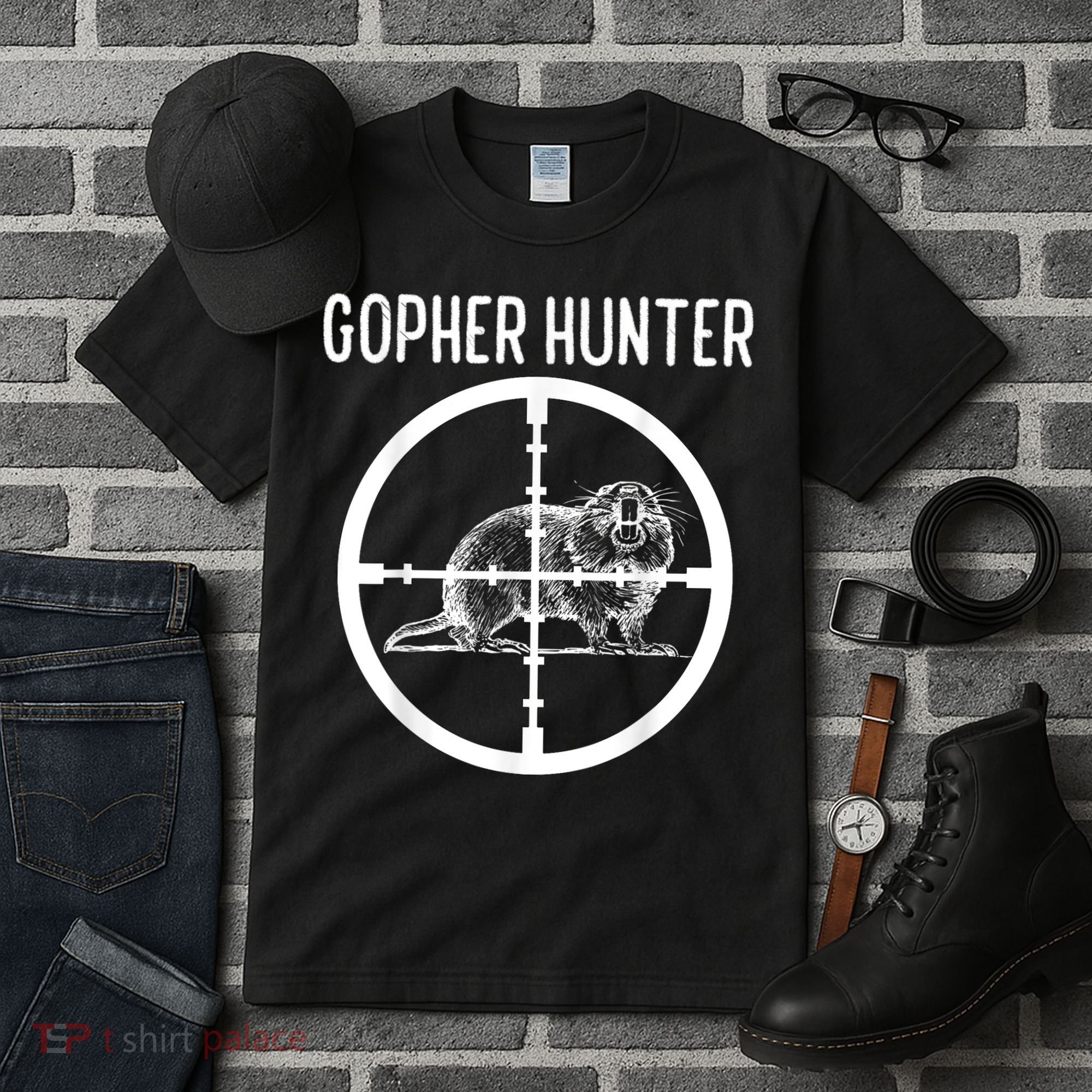 Gopher Hunter Rat And Mouse Control Expert Tall T-Shirt