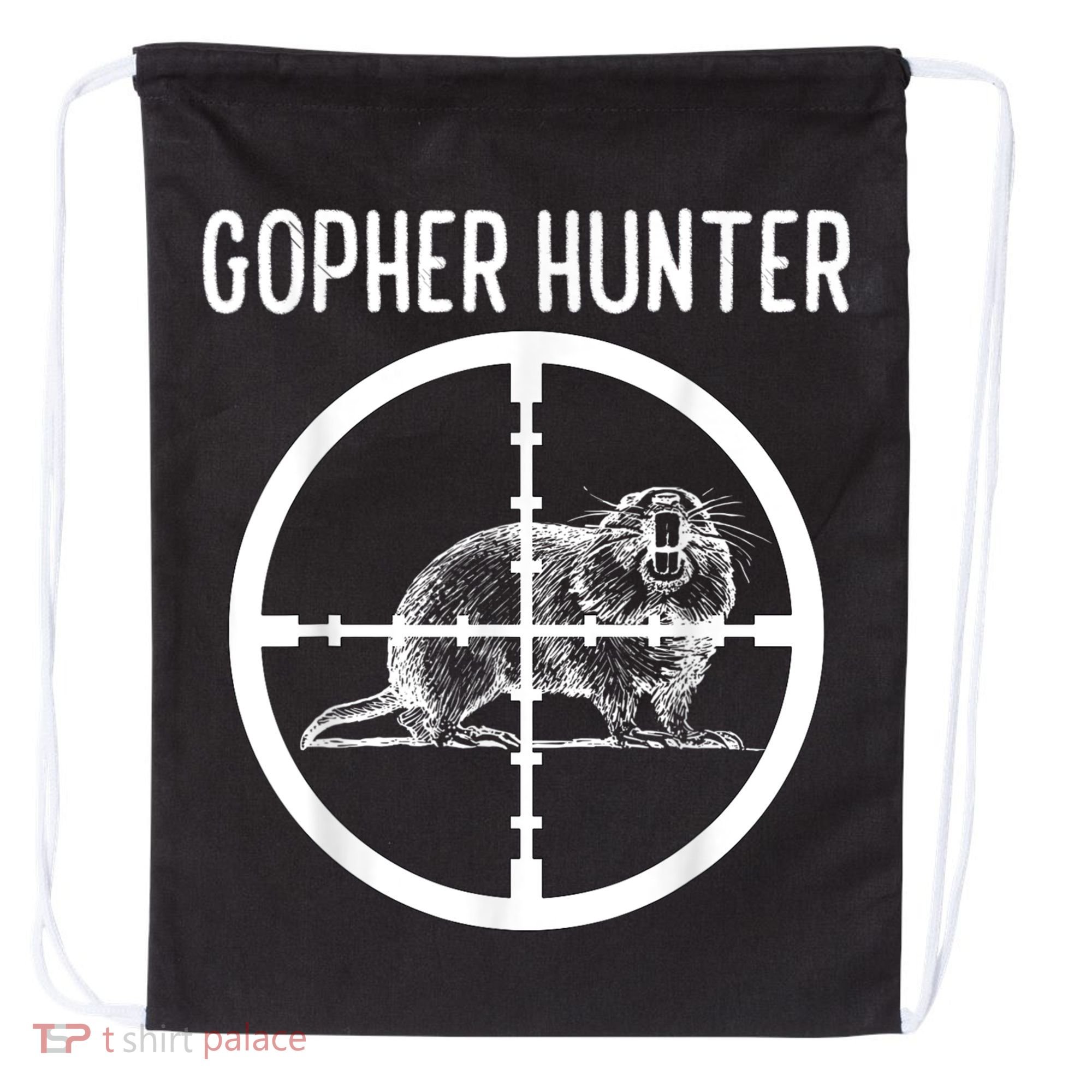Gopher Hunter Rat And Mouse Control Expert Drawstring Bag