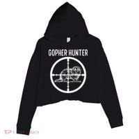 Gopher Hunter Rat And Mouse Control Expert Crop Fleece Hoodie thumb 0