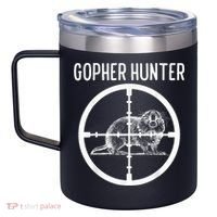 Gopher Hunter Rat And Mouse Control Expert 12oz Stainless Steel Coffee Mug thumb 2