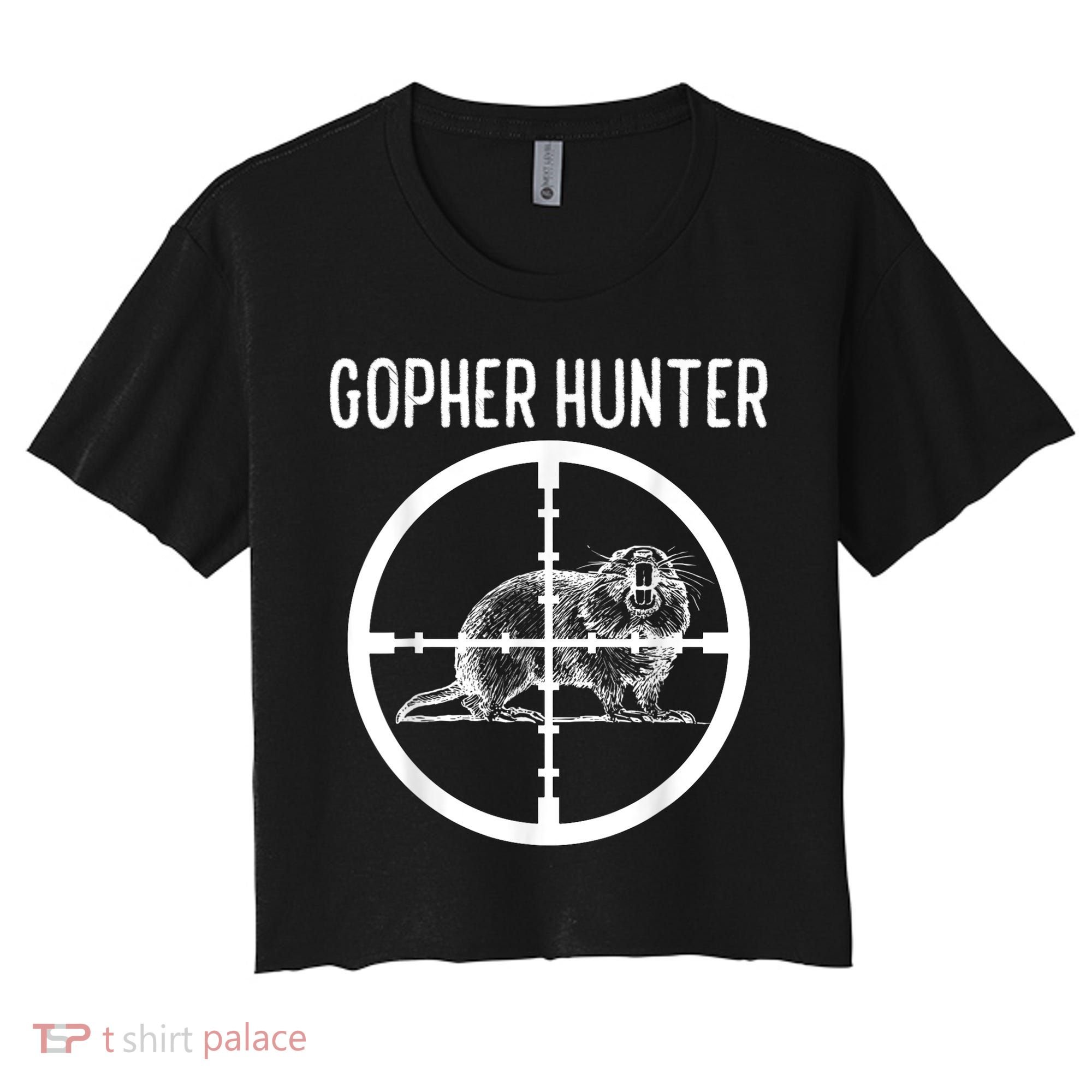 Gopher Hunter Rat And Mouse Control Expert Women's Crop Top Tee