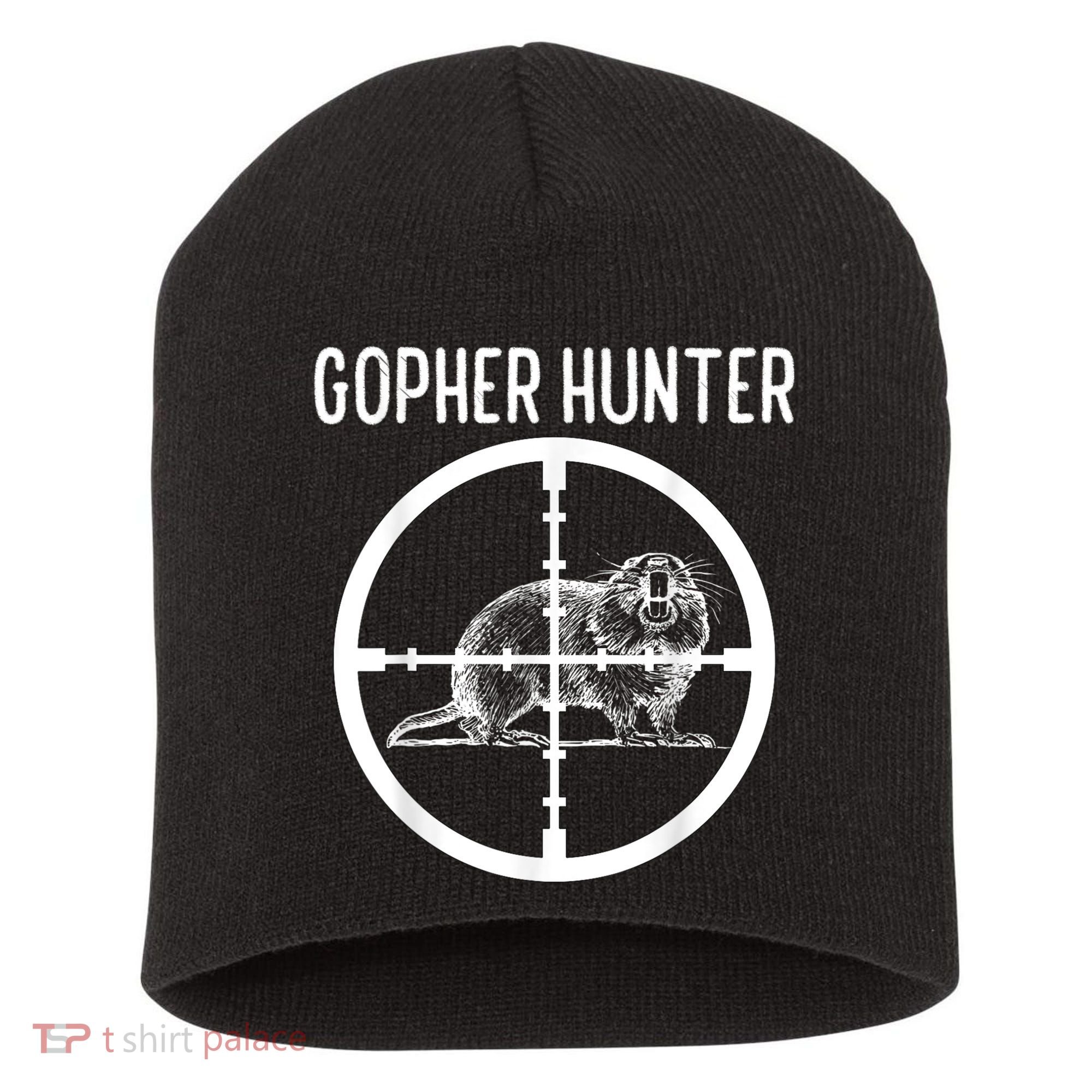 Gopher Hunter Rat And Mouse Control Expert Short Acrylic Beanie