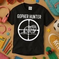 Gopher Hunter Rat And Mouse Control Expert Kids T-Shirt thumb 3