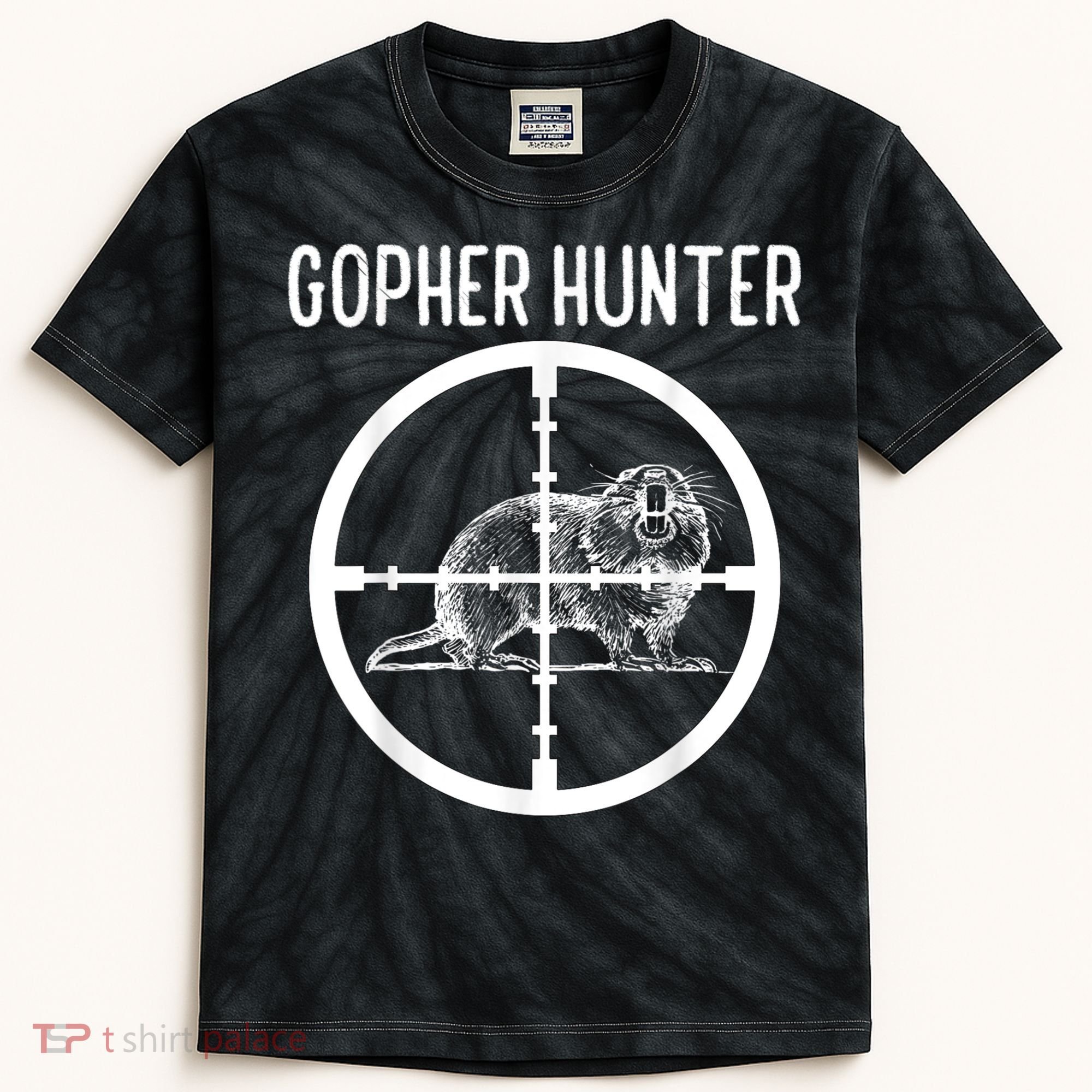 Gopher Hunter Rat And Mouse Control Expert Kids Tie-Dye T-Shirt