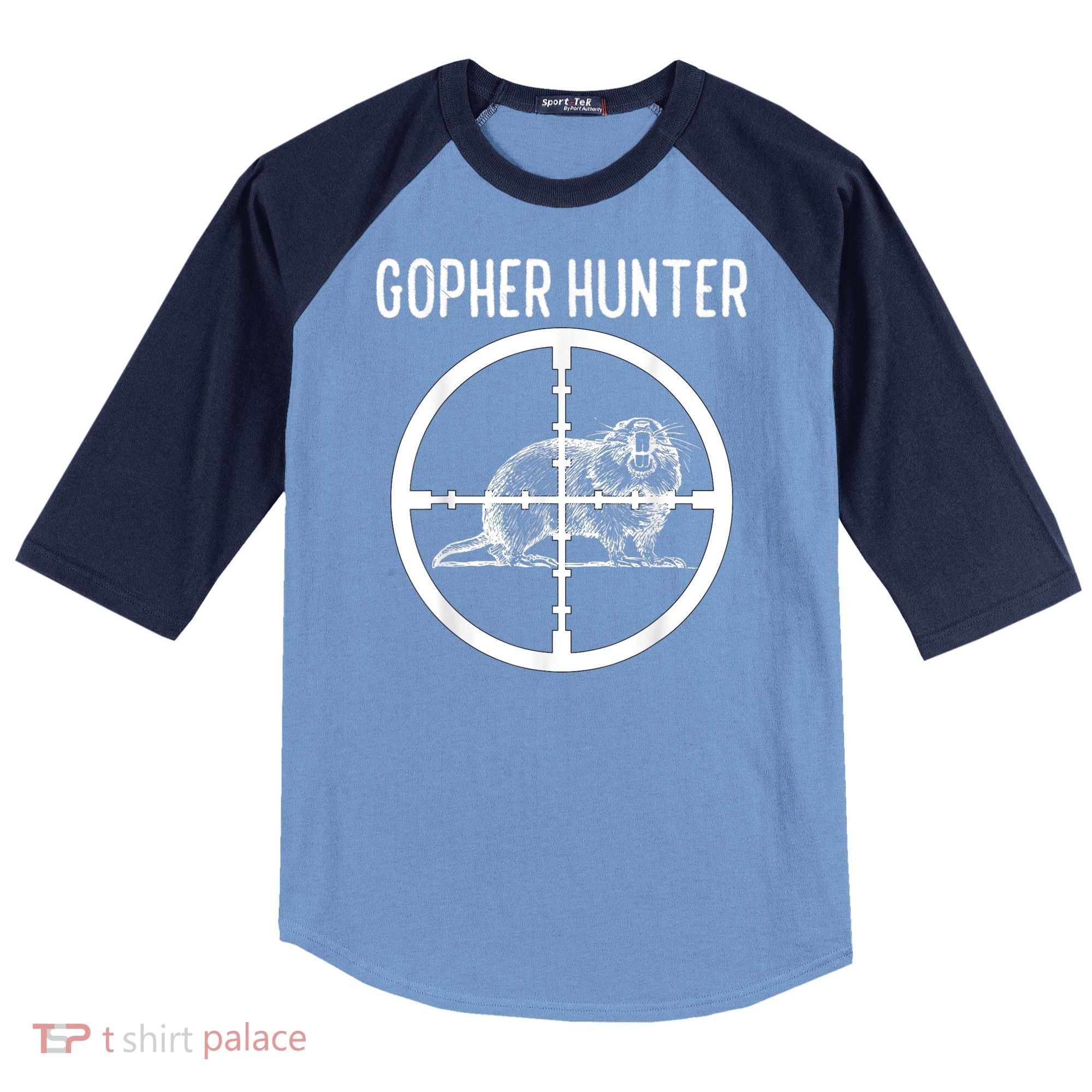 Gopher Hunter Rat And Mouse Control Expert Raglan Baseball Sleeve Shirt