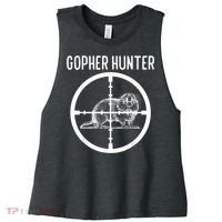 Gopher Hunter Rat And Mouse Control Expert Women's Racerback Cropped Tank thumb 0