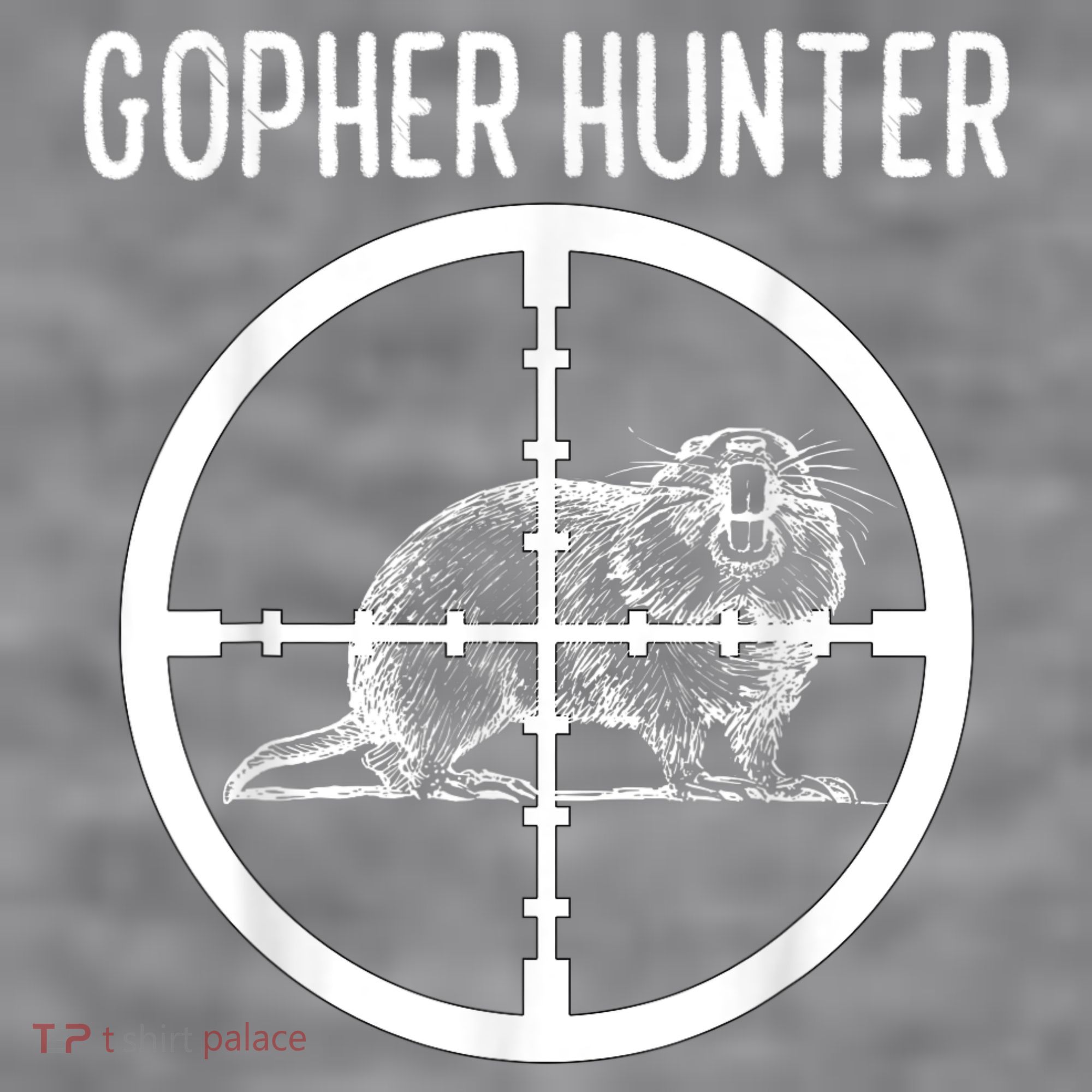 Gopher Hunter Rat And Mouse Control Expert Women's Racerback Cropped Tank