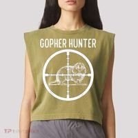 Gopher Hunter Rat And Mouse Control Expert Garment-Dyed Women's Muscle Tee thumb 2