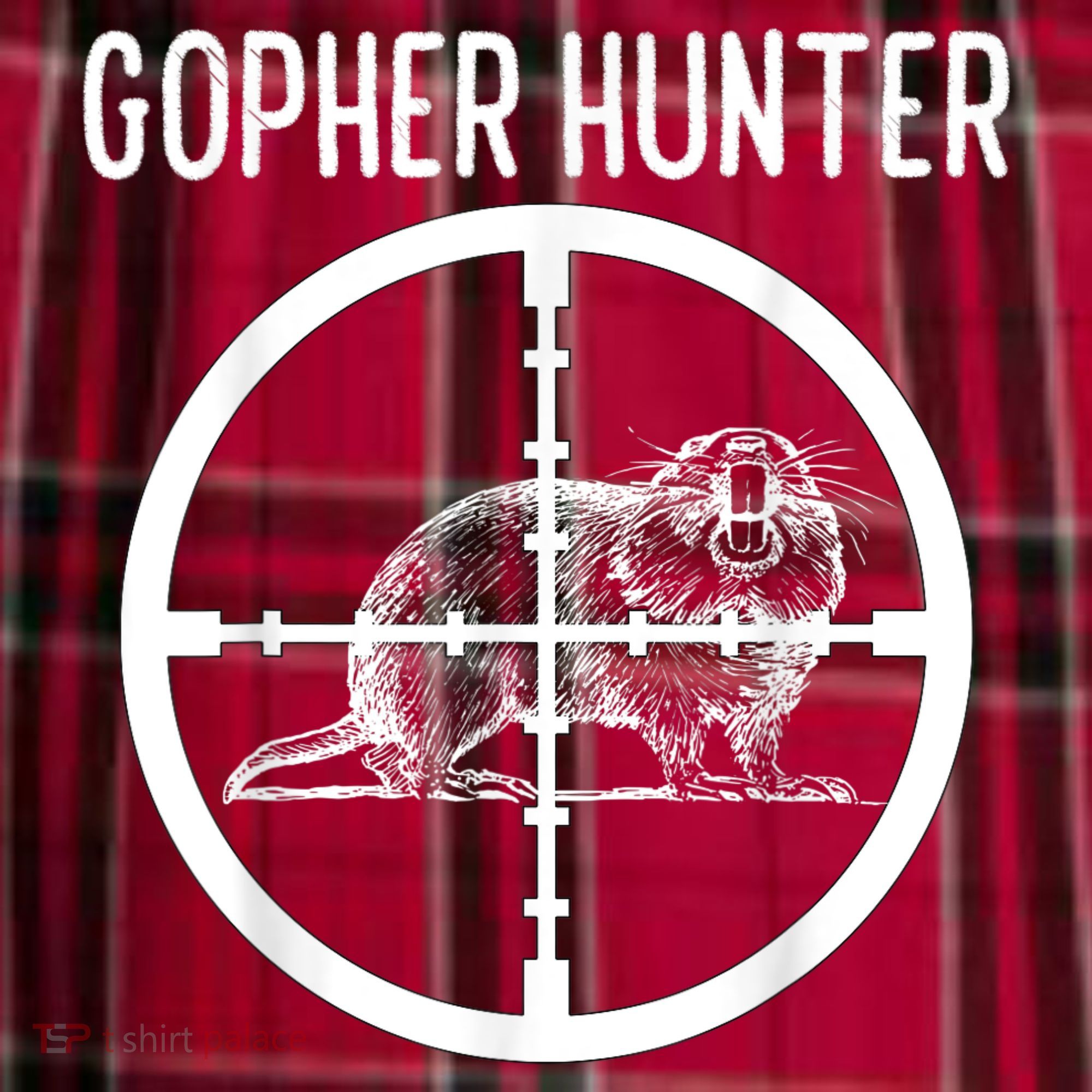 Gopher Hunter Rat And Mouse Control Expert Women's Flannel Plaid Pajama Pants