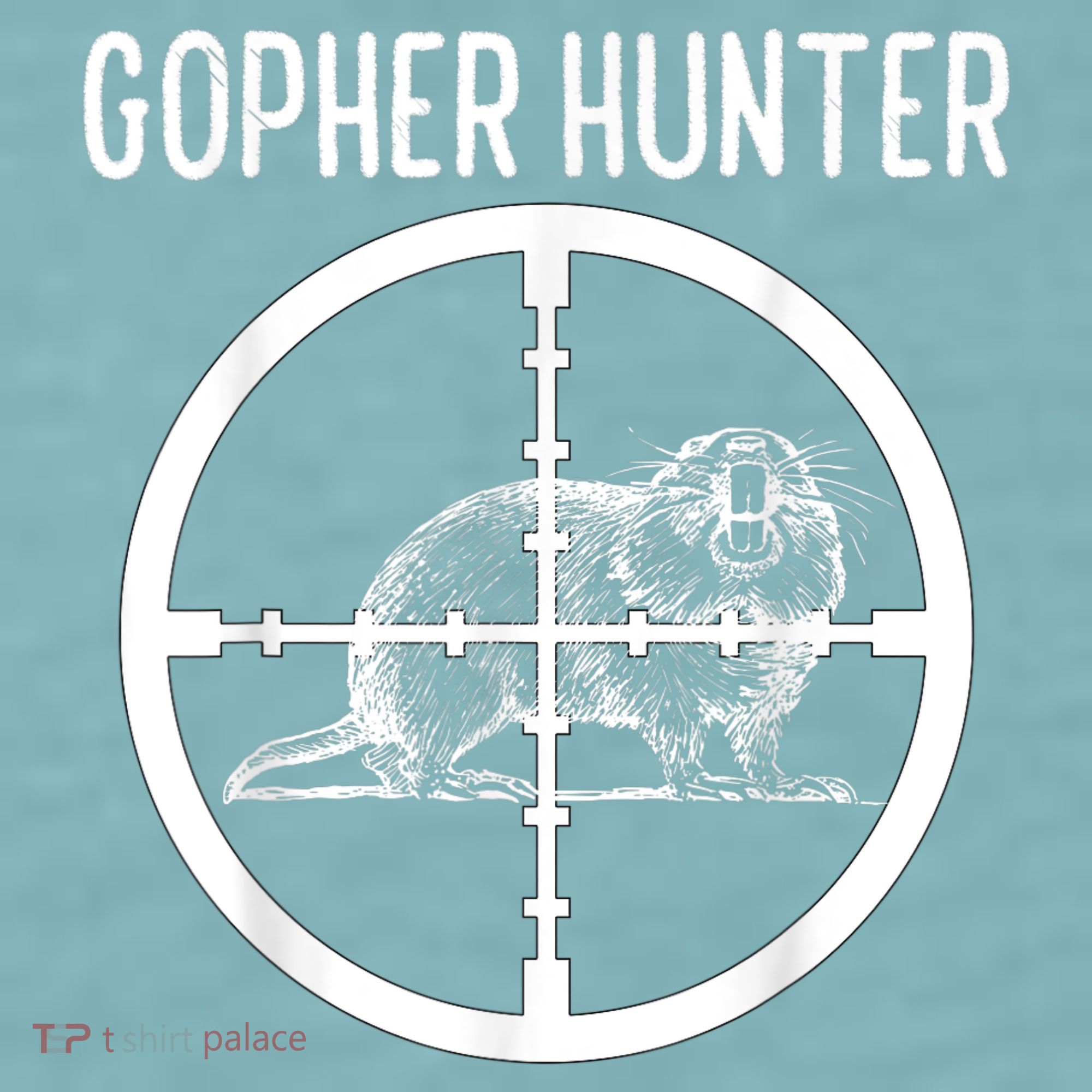 Gopher Hunter Rat And Mouse Control Expert Sueded Cloud Jersey T-Shirt