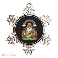 Gnome Hippie Rainbow Guitar Ornament thumb 0
