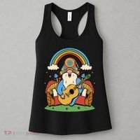 Gnome Hippie Rainbow Guitar Women's Tank Top thumb 3