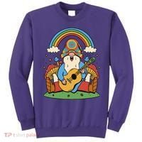 Gnome Hippie Rainbow Guitar Sweatshirt thumb 0