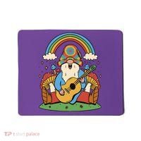 Gnome Hippie Rainbow Guitar Mousepad thumb 0