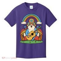 Gnome Hippie Rainbow Guitar Kids T-Shirt thumb 0