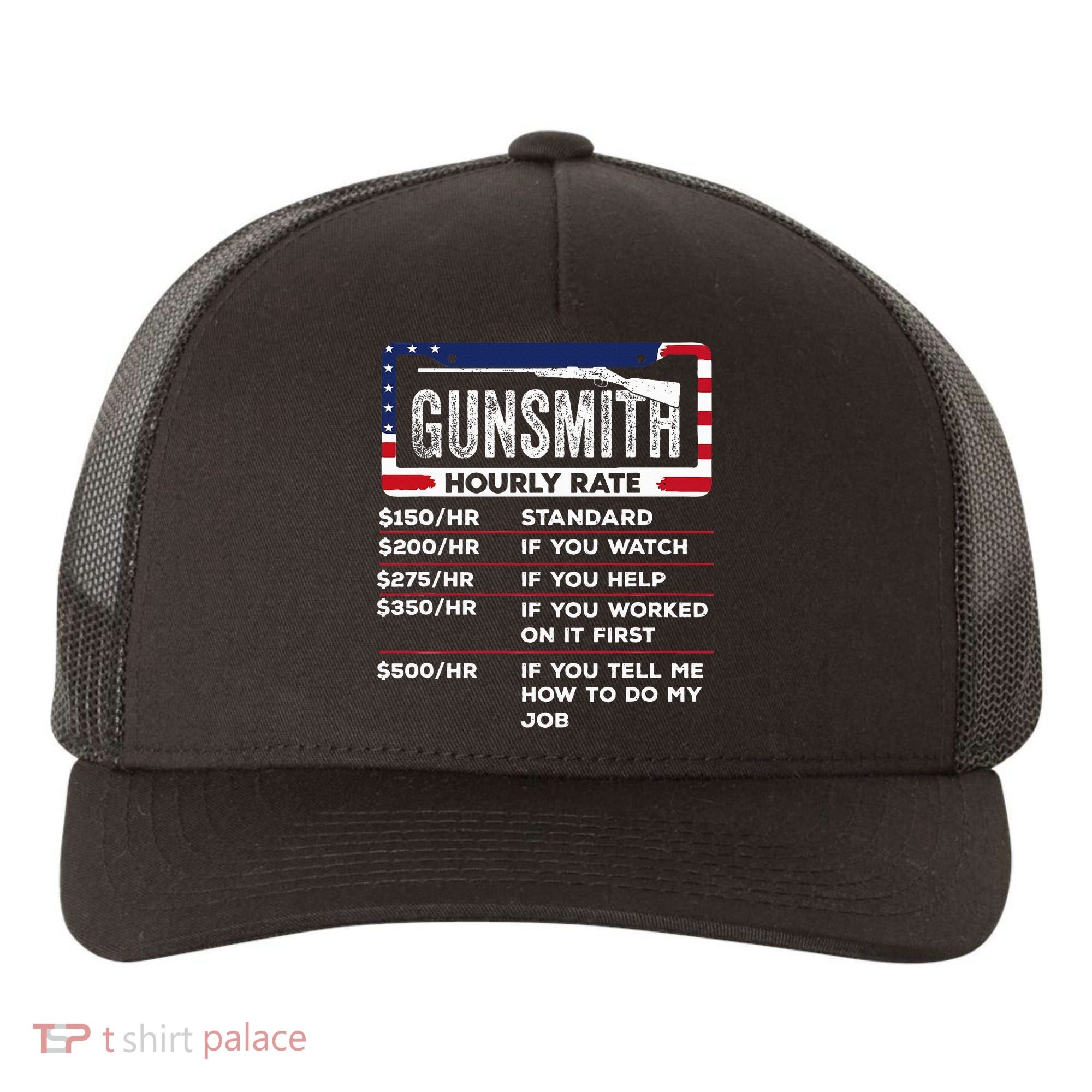 Gunsmith Hourly Rate.Gunsmith Funny Gunsmithing Gun Yupoong Adult 5-Panel Trucker Hat