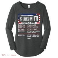Gunsmith Hourly Rate.Gunsmith Funny Gunsmithing Gun Women's Perfect Tri Tunic Long Sleeve Shirt thumb 0
