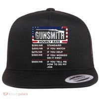 Gunsmith Hourly Rate.Gunsmith Funny Gunsmithing Gun Flat Bill Trucker Hat thumb 0