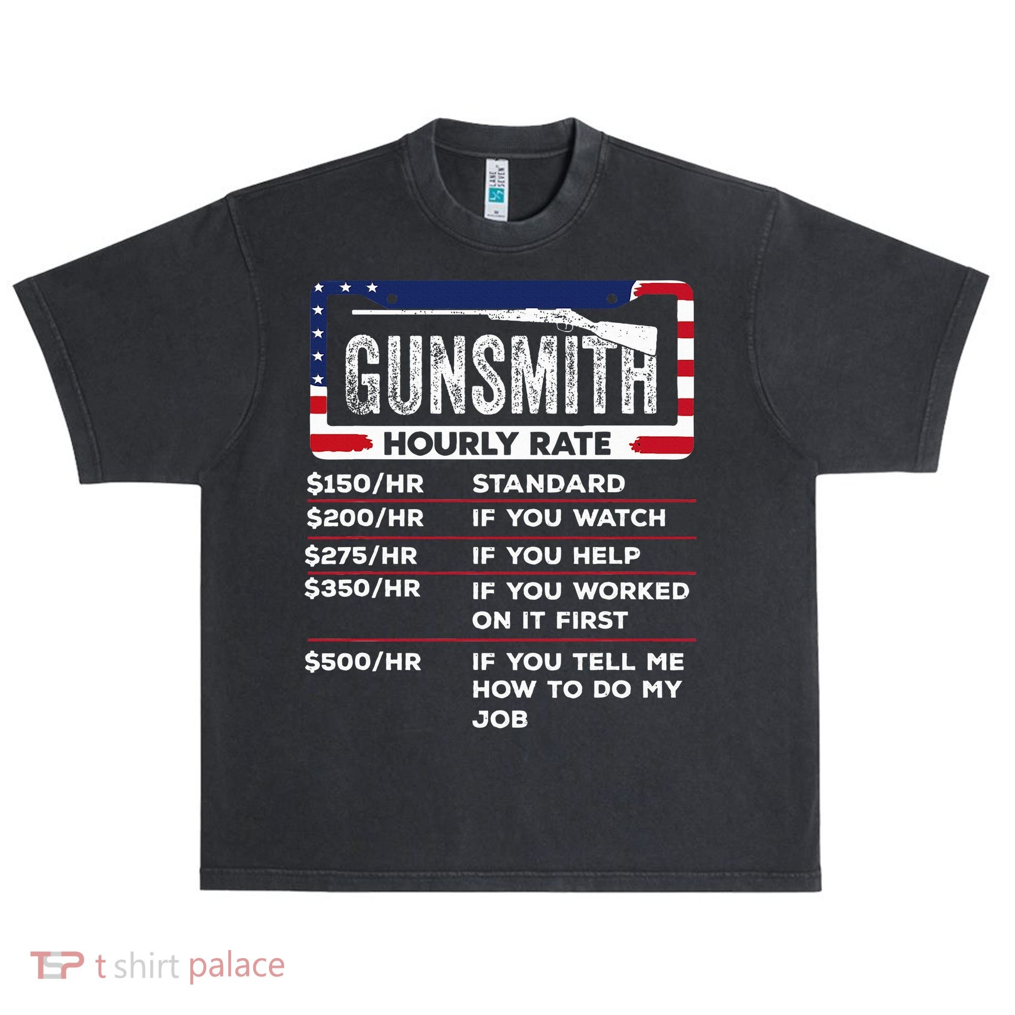 Gunsmith Hourly Rate.Gunsmith Funny Gunsmithing Gun Urban Oversized Heavyweight T-Shirt