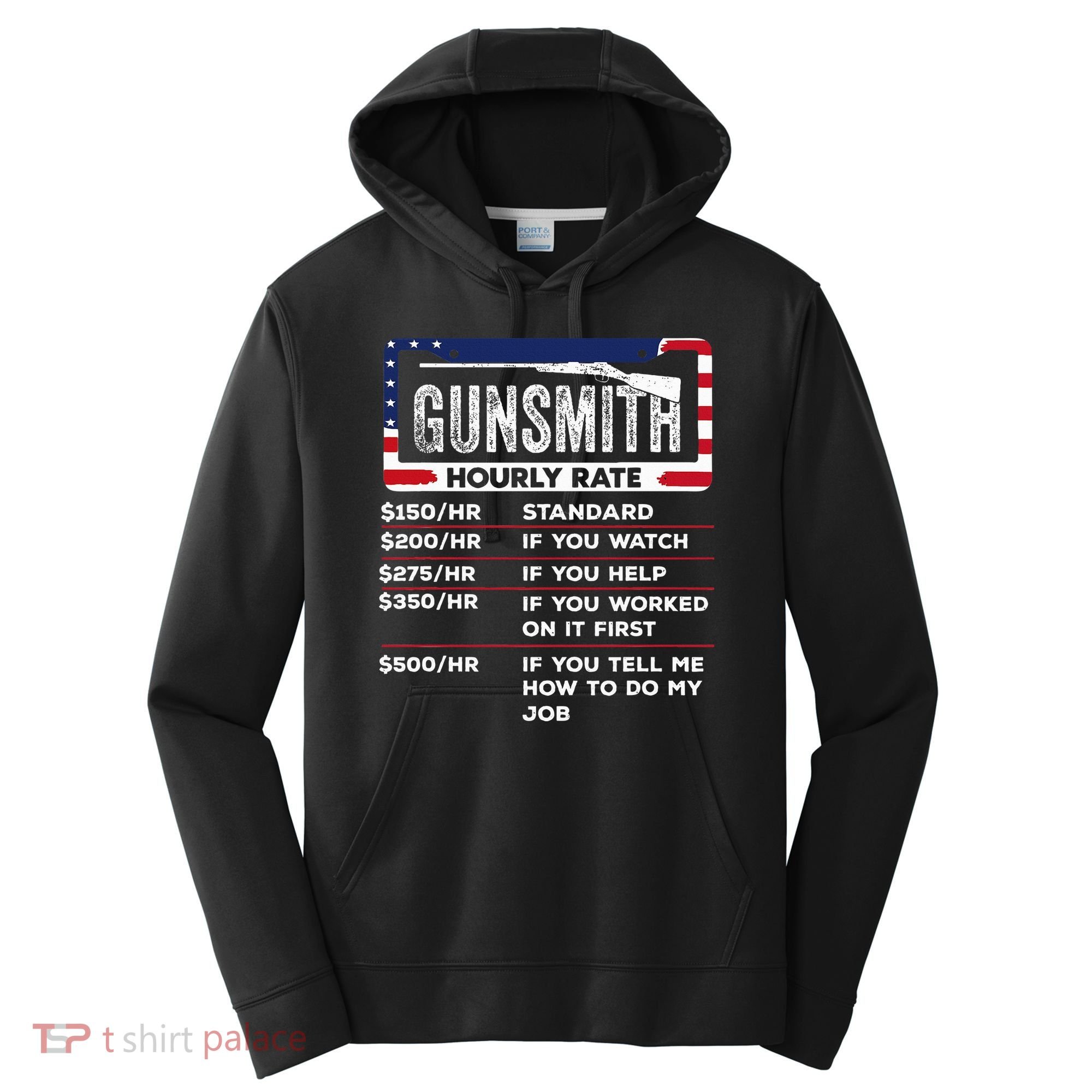 Gunsmith Hourly Rate.Gunsmith Funny Gunsmithing Gun Performance Fleece Hoodie
