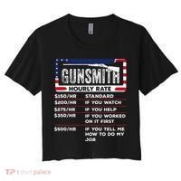 Gunsmith Hourly Rate.Gunsmith Funny Gunsmithing Gun Women's Crop Top Tee thumb 0