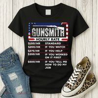 Gunsmith Hourly Rate.Gunsmith Funny Gunsmithing Gun Women's T-Shirt thumb 3