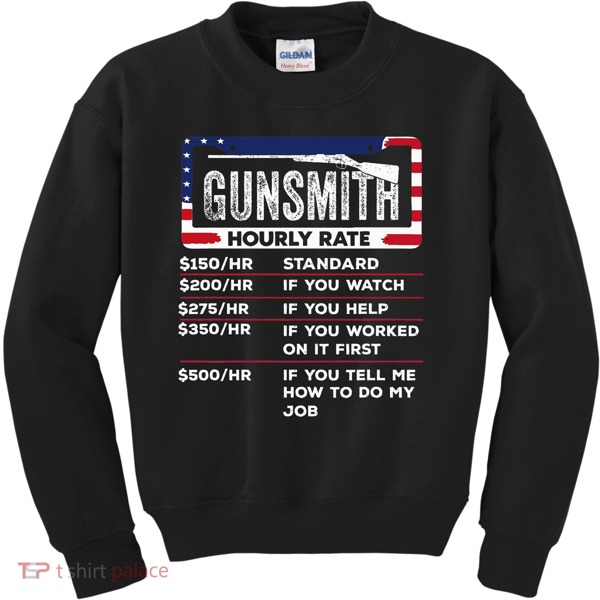 Gunsmith Hourly Rate.Gunsmith Funny Gunsmithing Gun Kids Sweatshirt