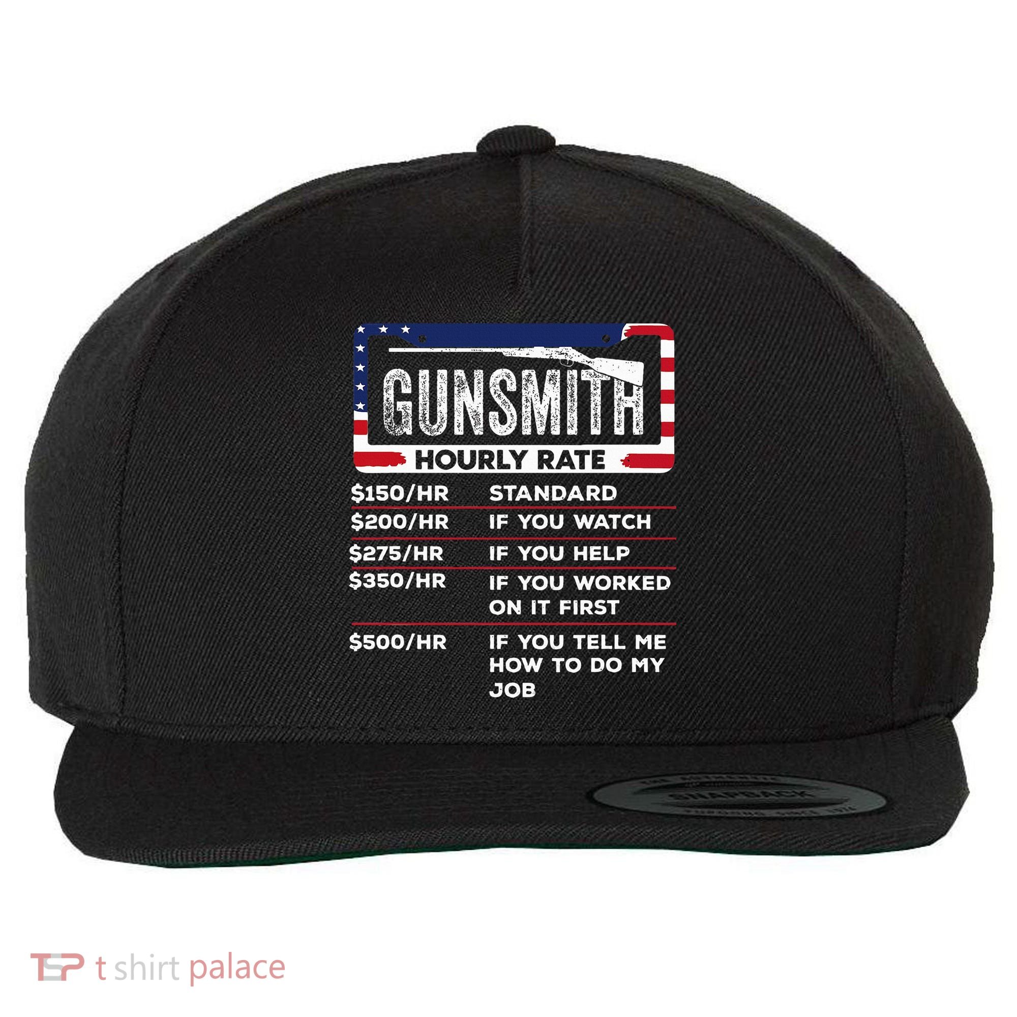 Gunsmith Hourly Rate.Gunsmith Funny Gunsmithing Gun Wool Snapback Cap