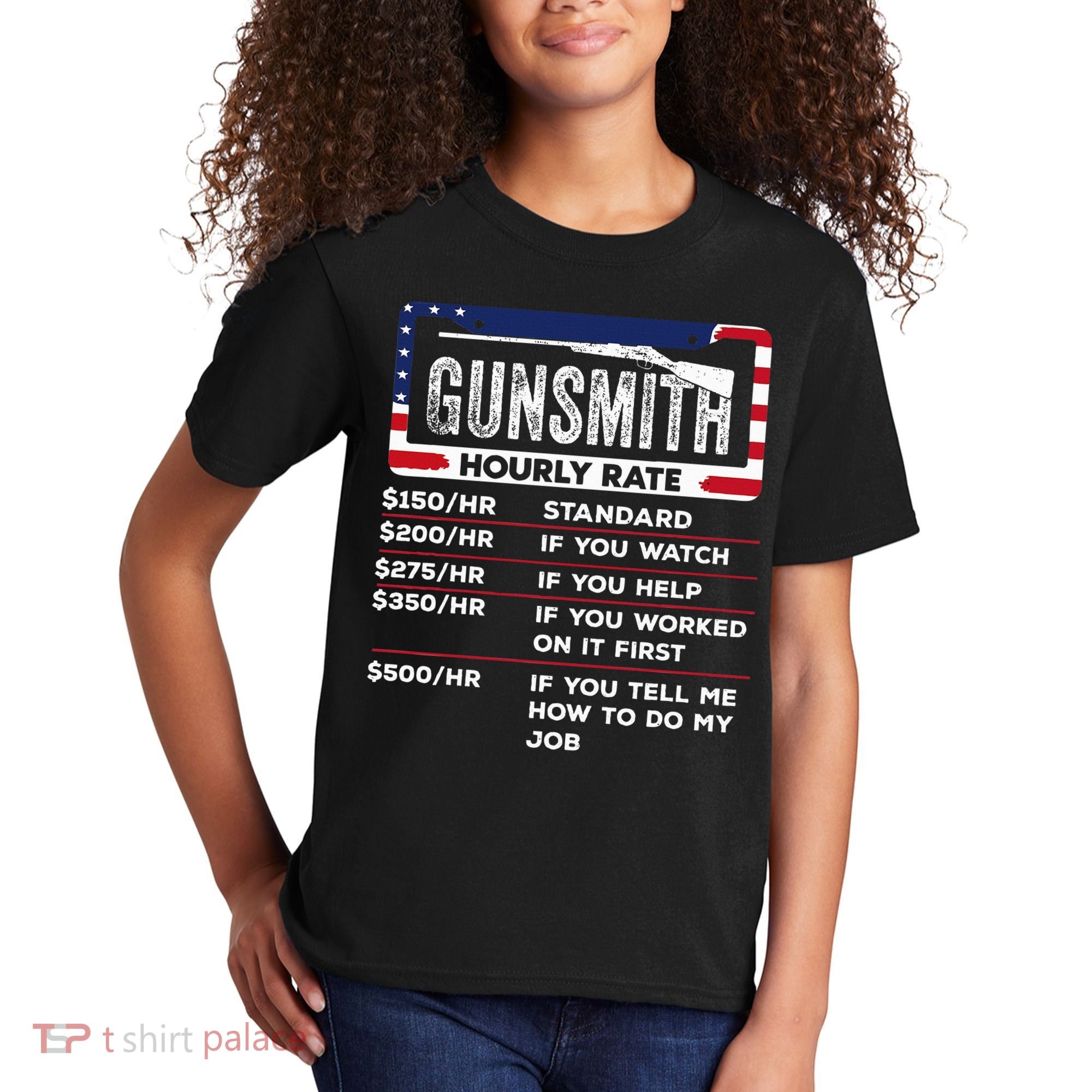 Gunsmith Hourly Rate.Gunsmith Funny Gunsmithing Gun Kids T-Shirt