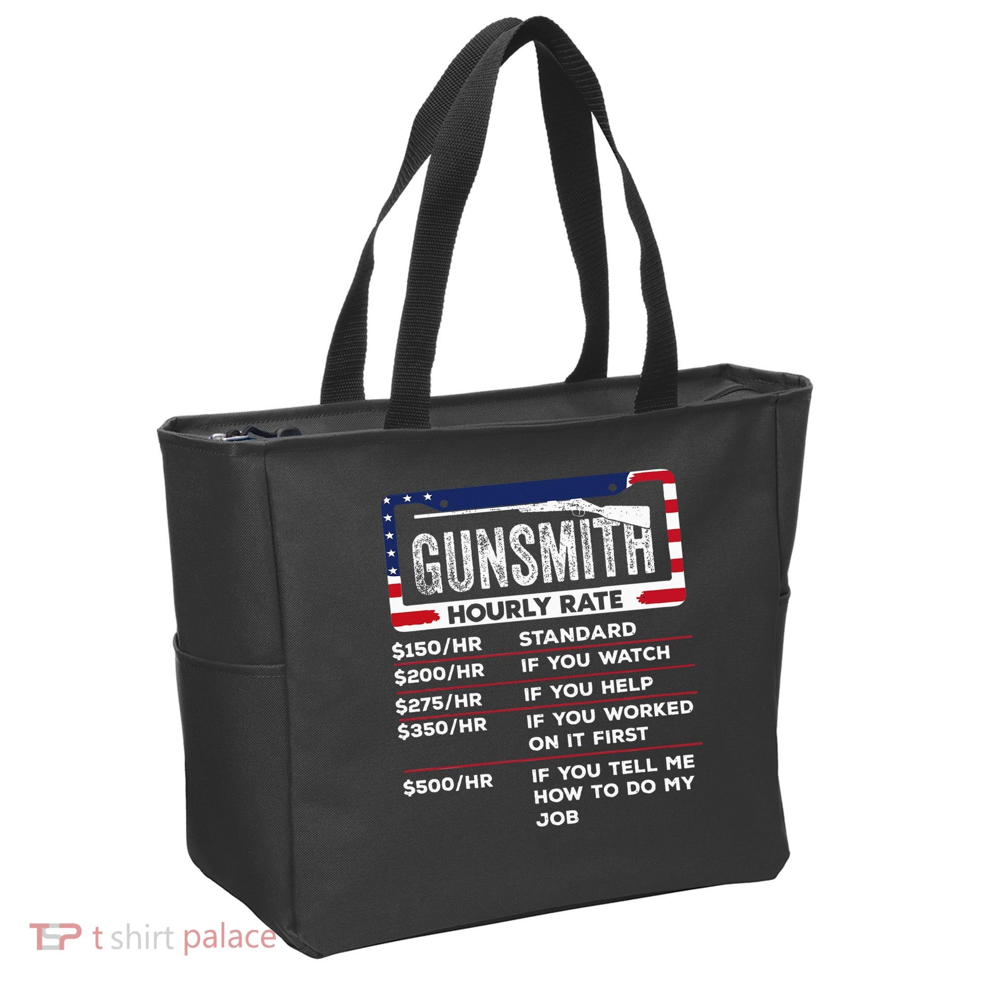 Gunsmith Hourly Rate.Gunsmith Funny Gunsmithing Gun Tote Bag