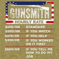 Gunsmith Hourly Rate.Gunsmith Funny Gunsmithing Gun Garment-Dyed Women's Muscle Tee thumb 6