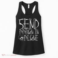 Ghost Hunting Send Aaron In Alone Halloween Women's Tank Top thumb 0