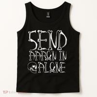 Ghost Hunting Send Aaron In Alone Halloween Tank Top thumb 2