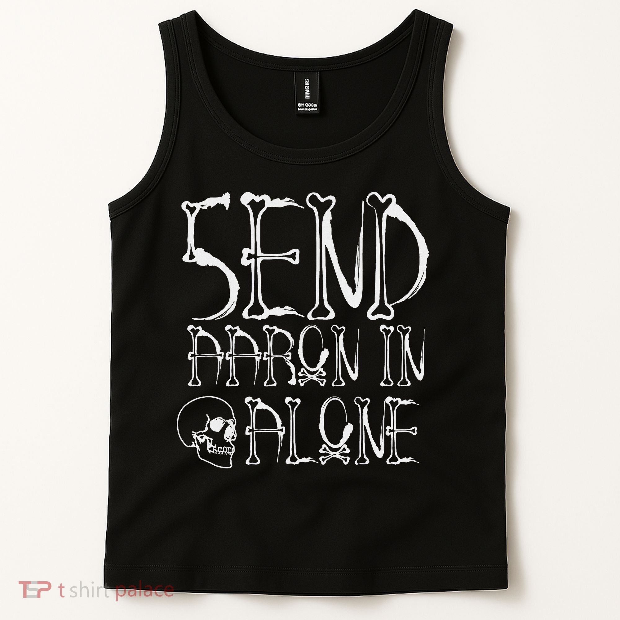 Ghost Hunting Send Aaron In Alone Halloween Tank Top