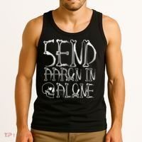 Ghost Hunting Send Aaron In Alone Halloween Tank Top thumb 3