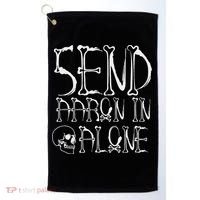 Ghost Hunting Send Aaron In Alone Halloween Golf Towel thumb 0