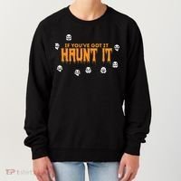 Ghost Halloween Spooky Haunt It Novelty Gift Women Women's Sweatshirt thumb 0