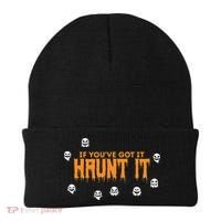 Ghost Halloween Spooky Haunt It Novelty Gift Women Beanie thumb 0
